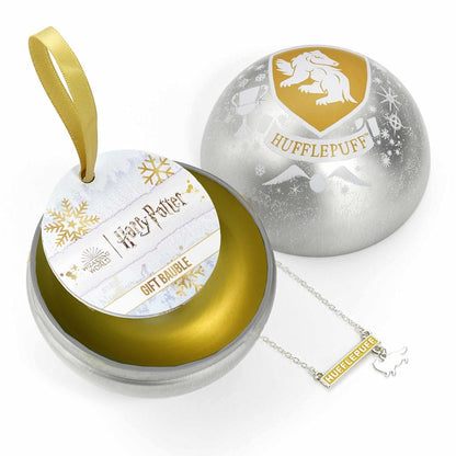 Harry Potter Bola de Navidad con collar Hufflepuff