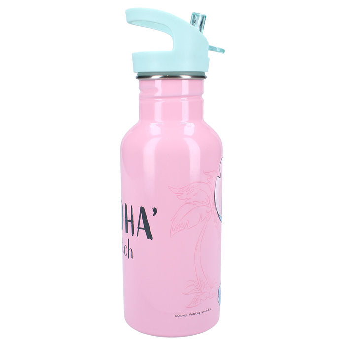Botella Aluminio Termica Con Pajita 500Ml Stitch Take A Sip