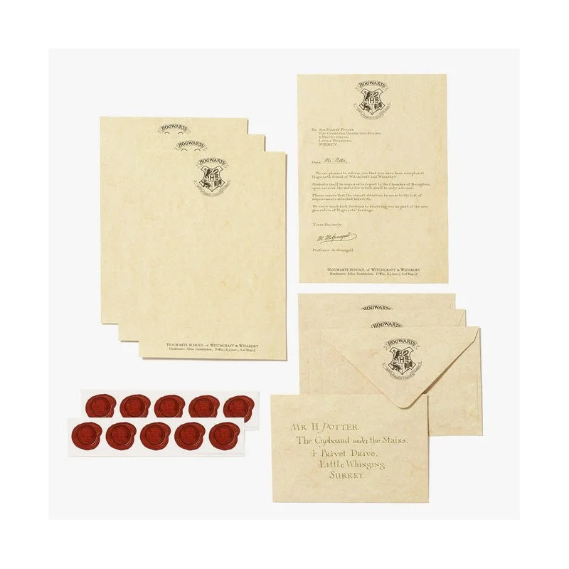 Kit Para Escribir Cartas De Aceptación De Harry Potter – Minalima – 25 Años De Magia