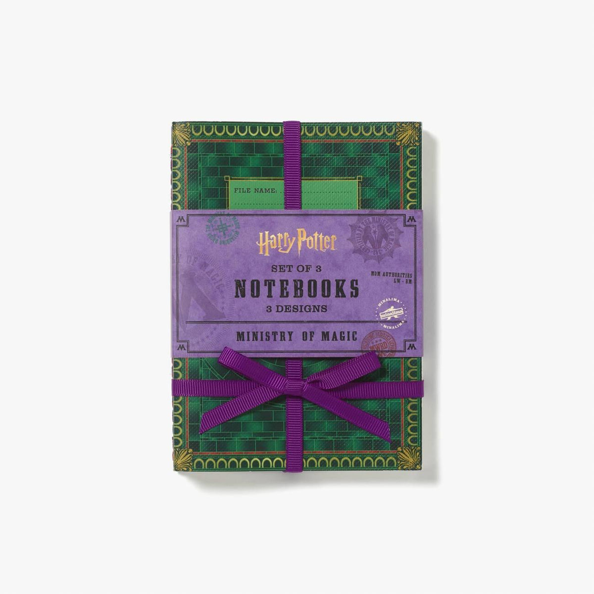 Juego de 3 cuadernos del Ministerio de Magia MinaLima - Harry Potter