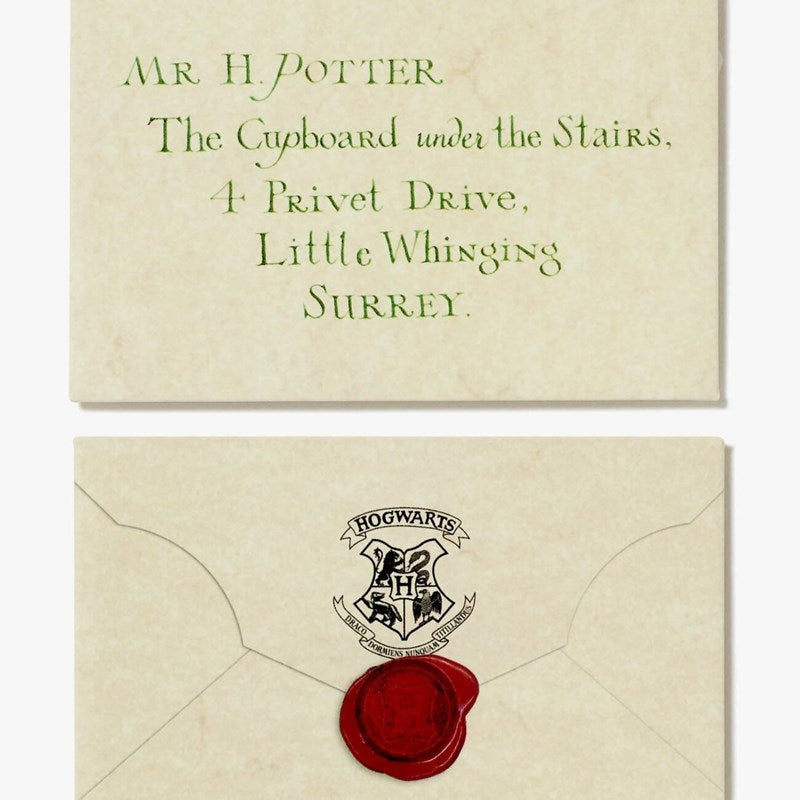Juego De 2 Imanes Con Cartas De Aceptación De Harry Potter - Minalima - 25 Años De Magia