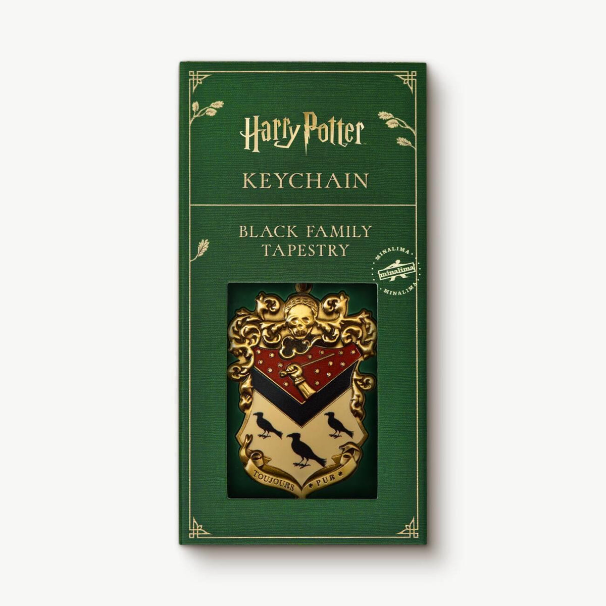 Llavero de tapiz negro de MinaLima - Harry Potter
