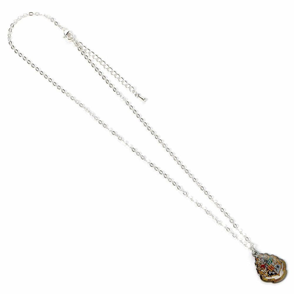 Harry Potter Collar con Colgante Hogwarts (bañado en plata)