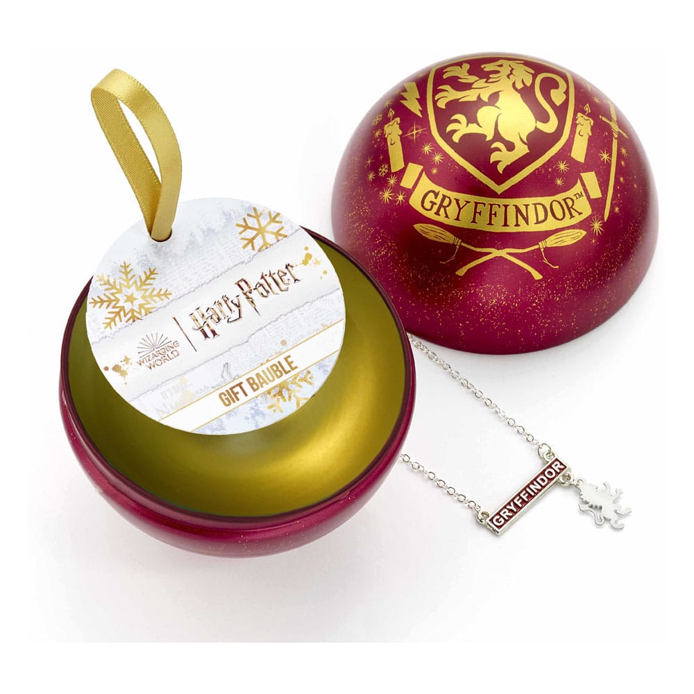 Harry Potter Bola de Navidad con collar Gryffindor