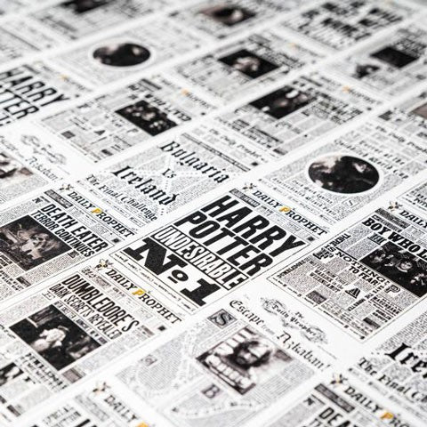 Papel de regalo y cuadernos MinaLima - Gaceta Mágica-Harry Potter