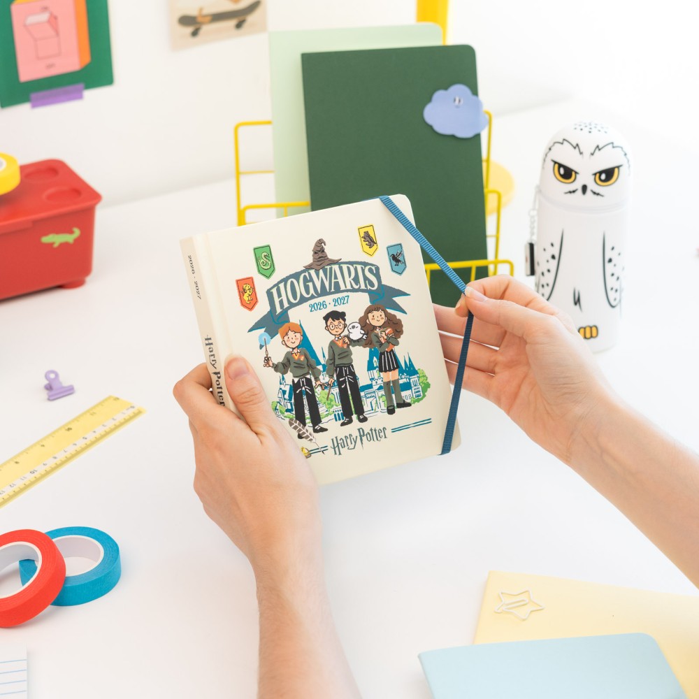 Agenda Escolar 2026/2027 Dia Pagina M Con Lomo 11 Meses Harry Potter