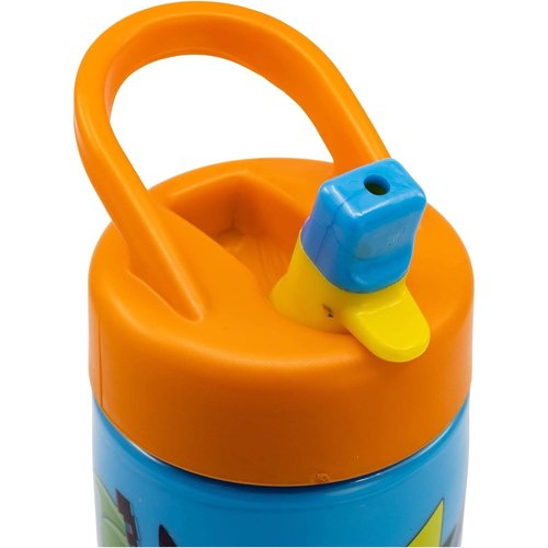 Botella Infantil Plástico Con Pajita 410Ml Pokémon Pikachu