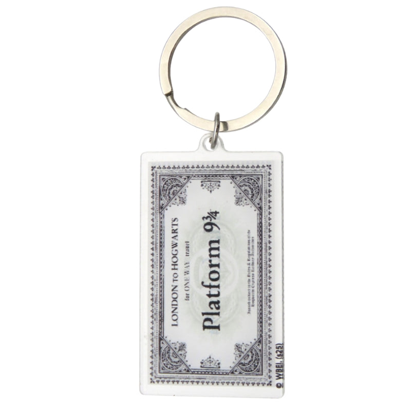 Harry Potter - Llavero Metacrilato Billete Hogwarts