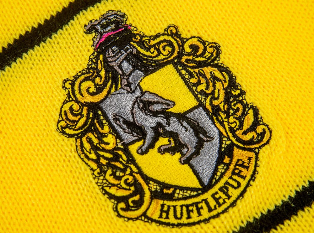 (PRE VENTA) Harry Potter Bufanda Hufflepuff Thin Stripes (Hanger) 160 cm