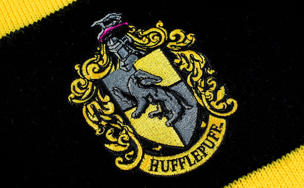 (PRE VENTA) Harry Potter Bufanda Hufflepuff Bold Stripes (Hanger) 160 cm