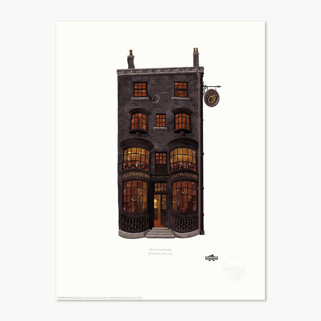 Lámina artística de Tienda Ollivander MinaLima - Harry Potter