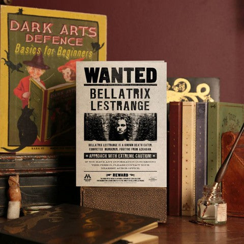 Tarjeta de felicitación lenticular - Se busca a Bellatrix Lestrange. Minalima-Harry Potter