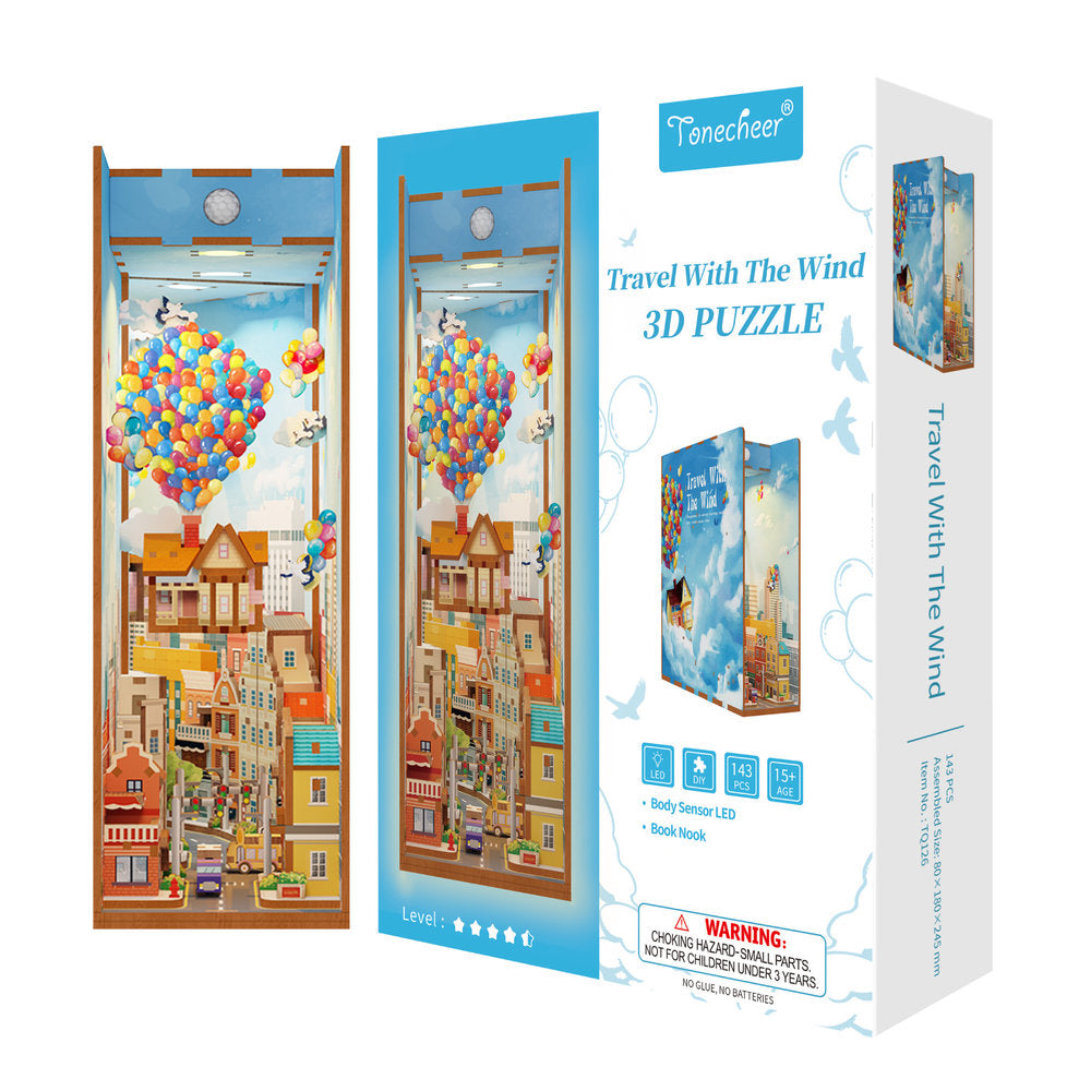 Maqueta Book Nook Con Luz Up Travel With The Wind