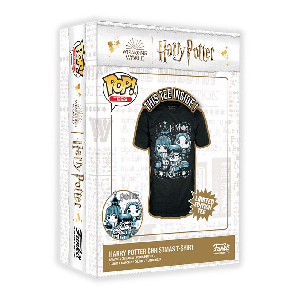 Harry Potter POP! Tees Camiseta Ron, Hermione, Harry