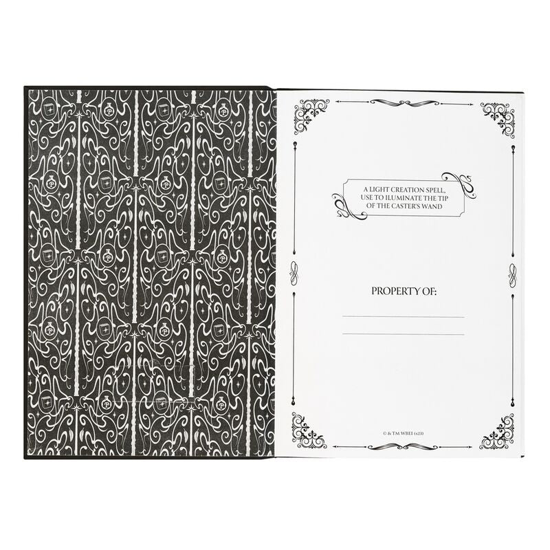 Cuaderno A5 premium led + boligrafo Lumos Harry Potter