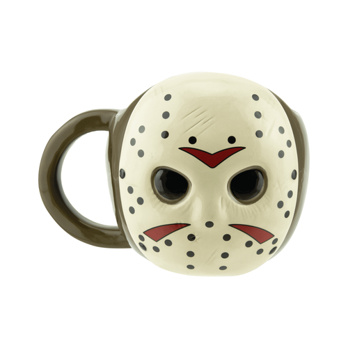 Taza de desayuno Viernes 13 forma Máscara Jason