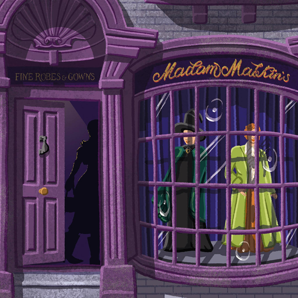 Lámina Artística Boutique de Madame Guipure MinaLima - Harry Potter