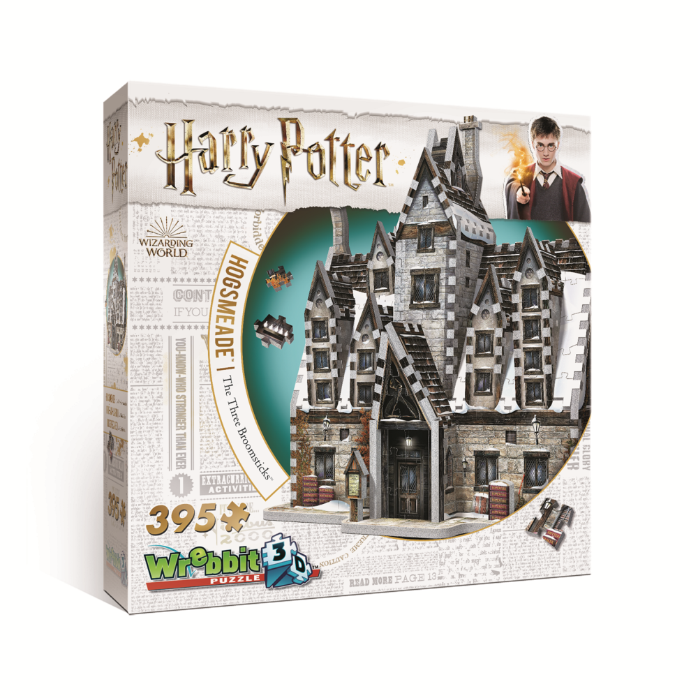 Puzzle 3D Harry Potter Las Tres Escobas (395 piezas)