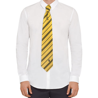 Corbata + Pin Licencia Harry Potter Hufflepuff