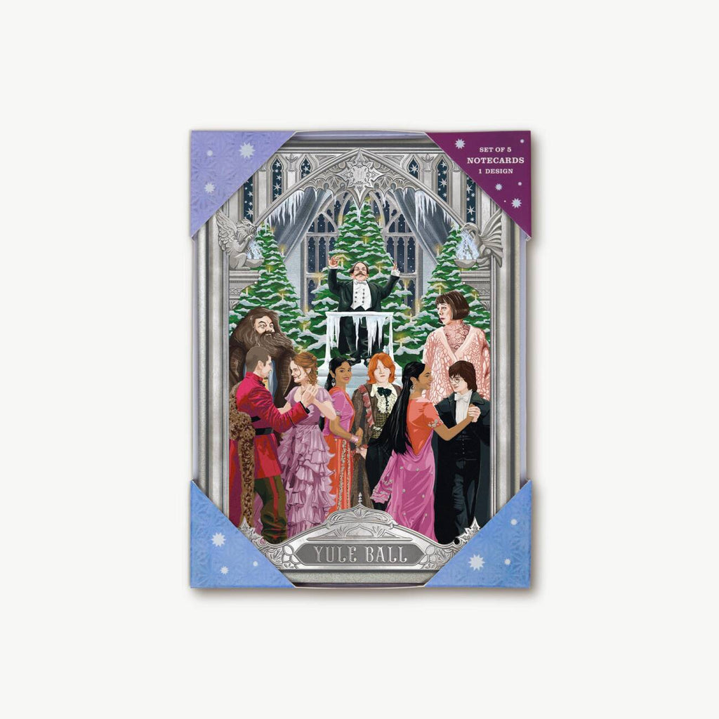 Juego de 5 tarjetas de felicitación MinaLima del Baile de Navidad - Harry Potter
