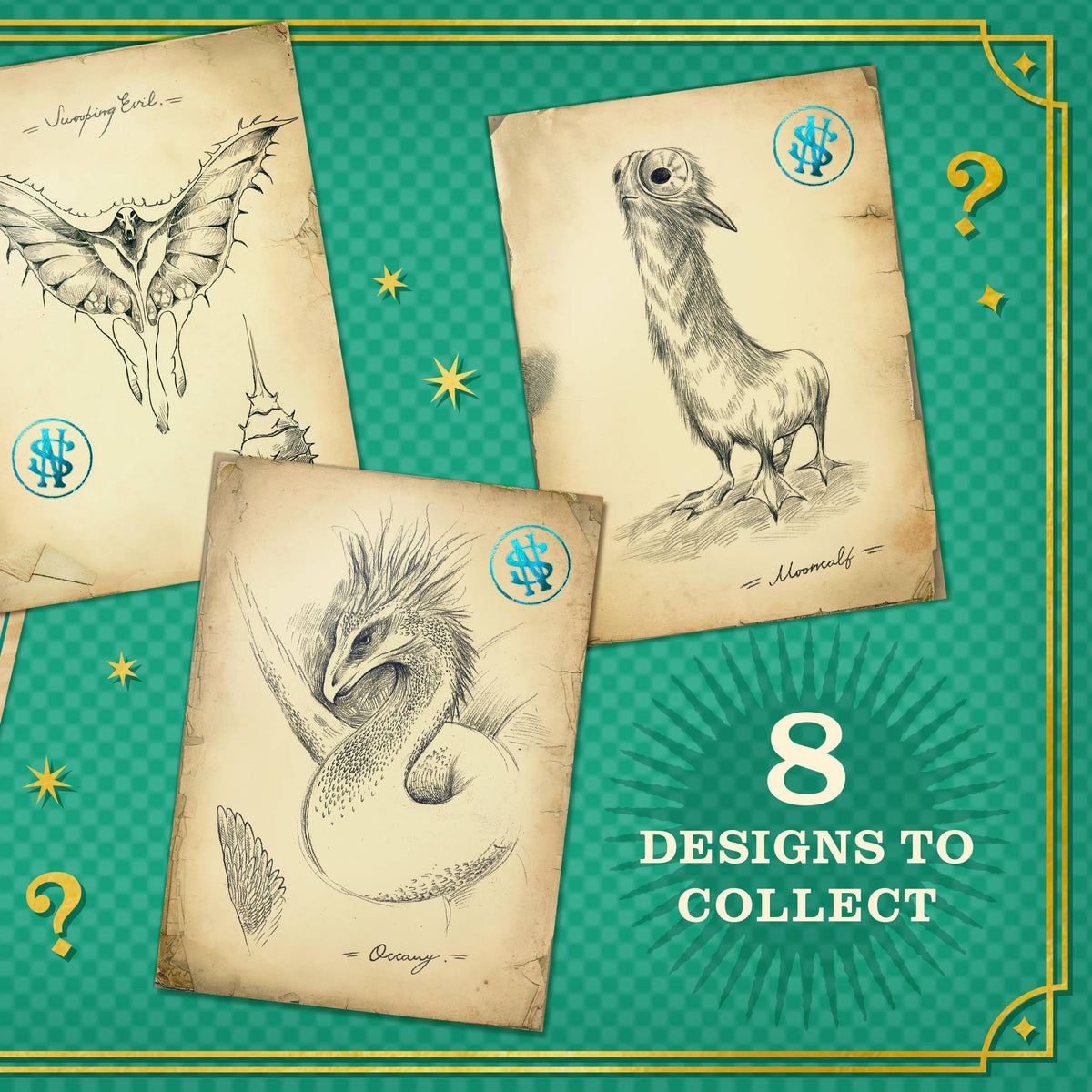 Postales misteriosas - Serie 01 El diario de campo de Newt Scamander. Minalima-Harry Potter