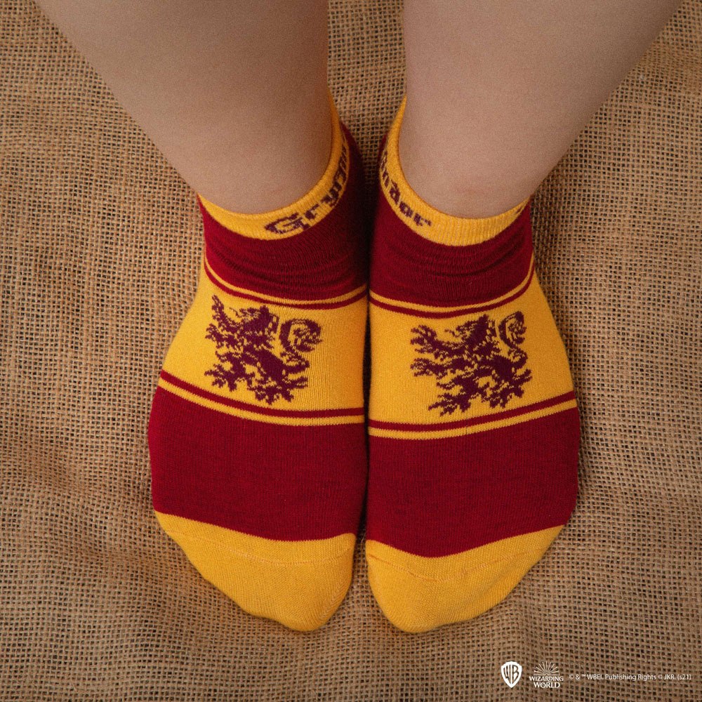 Harry Potter Pack de 3 Pares de calcetines tobilleros Gryffindor