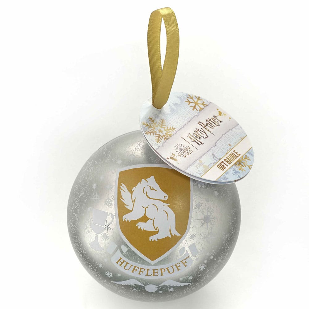 Harry Potter Bola de Navidad con collar Hufflepuff