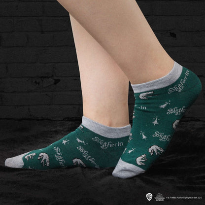 Harry Potter Pack de 3 Pares de calcetines tobilleros Slytherin