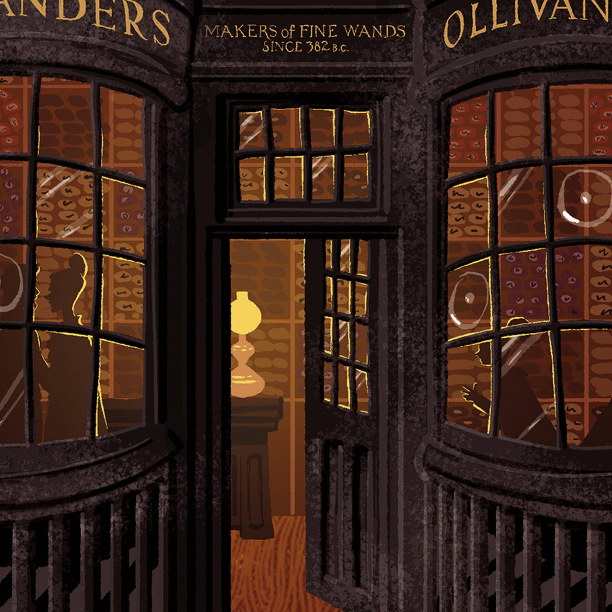 Lámina artística de Tienda Ollivander MinaLima - Harry Potter