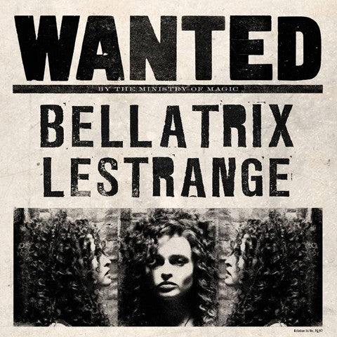 Tarjeta de felicitación lenticular - Se busca a Bellatrix Lestrange. Minalima-Harry Potter