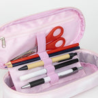 Estuche Portatodo Logo Barbie washed out rosa ovalado 22,5 cm