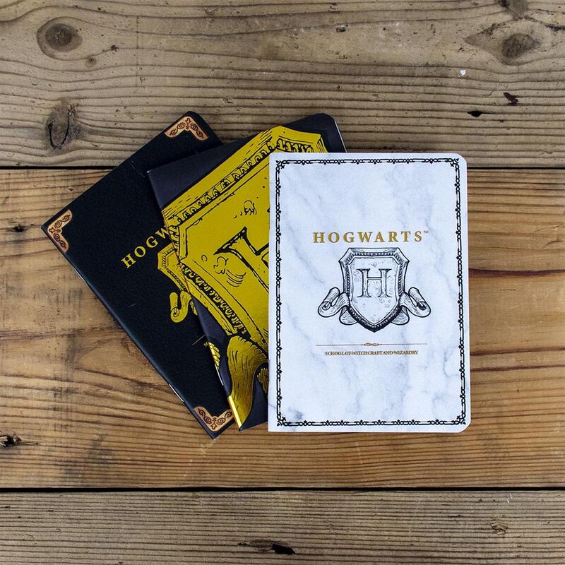 Pack de 3 Cuadernos A6 Harry Potter Hogwarts