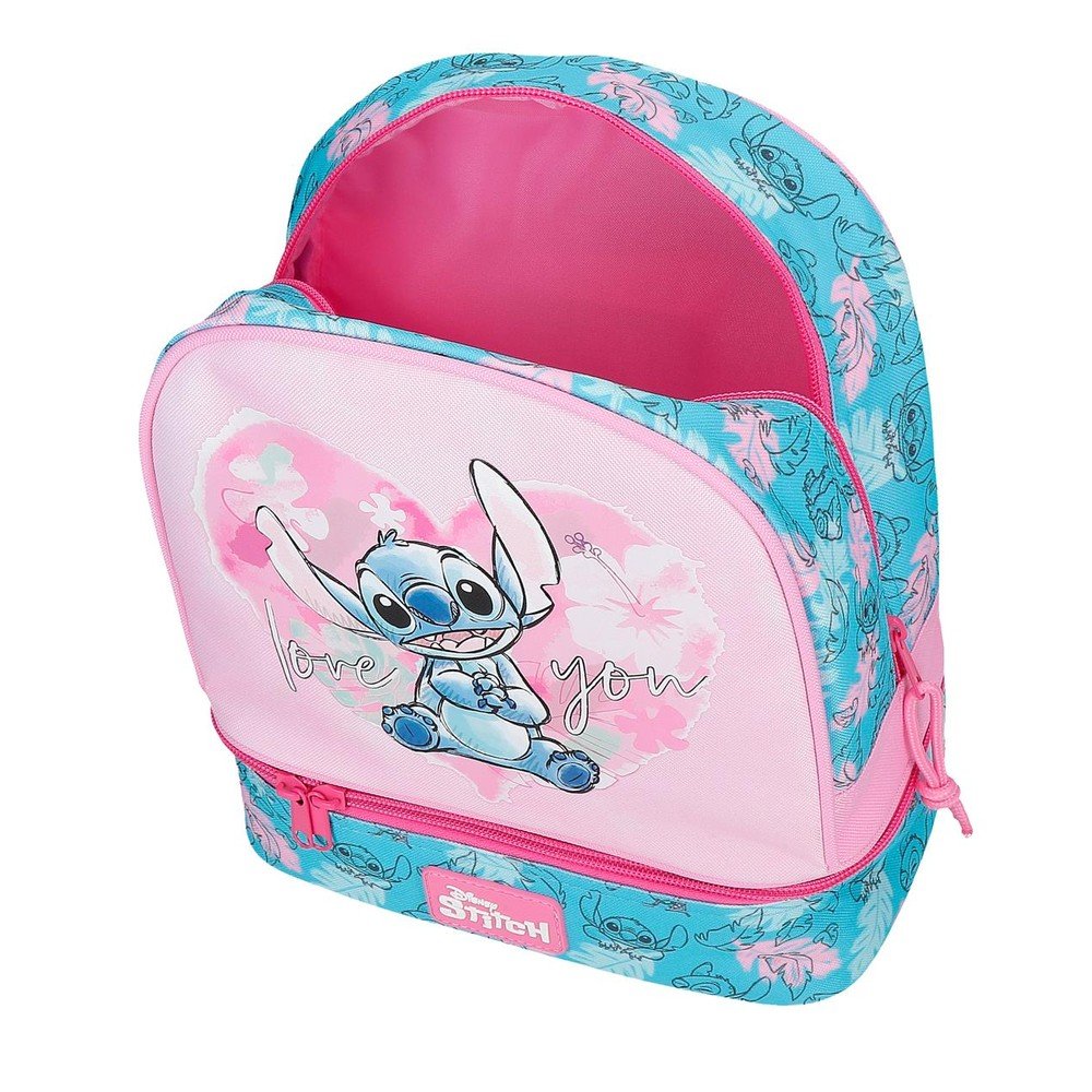 Mochila Infantil Heart Stitch 28Cm Con Portamerienda