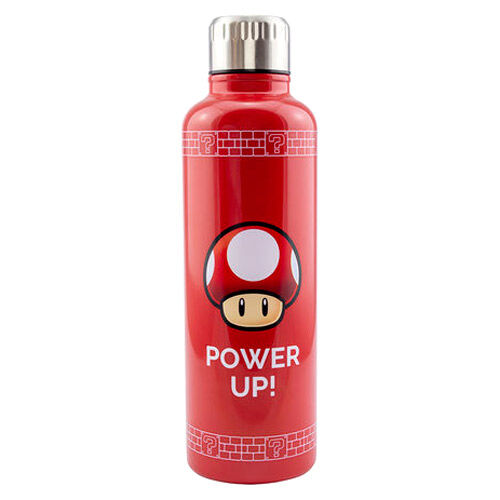 Botella acero inoxidable Power Up Super Mario Nintendo