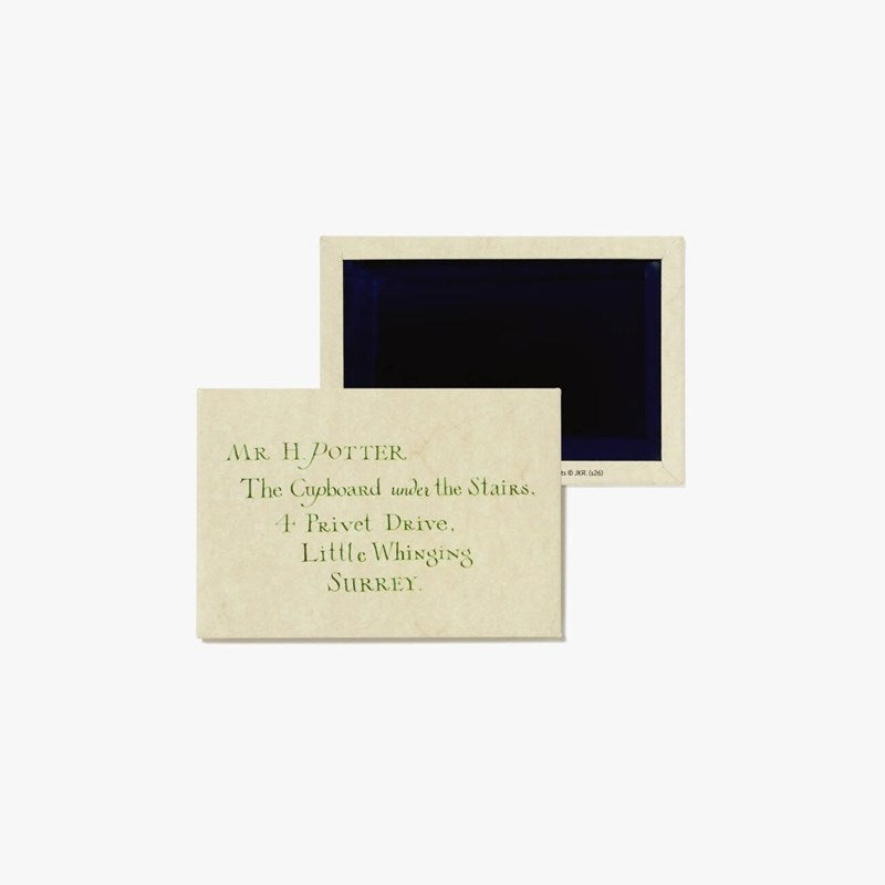 Juego De 2 Imanes Con Cartas De Aceptación De Harry Potter - Minalima - 25 Años De Magia