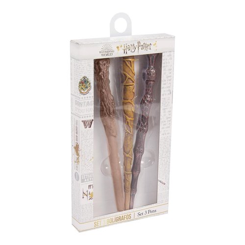 Set 3 Bolígrafos Varita Harry Potter