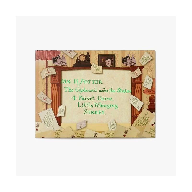 Tarjeta De Felicitación Con La Carta De Aceptación De Harry Potter – Minalima – 25 Años De Magia