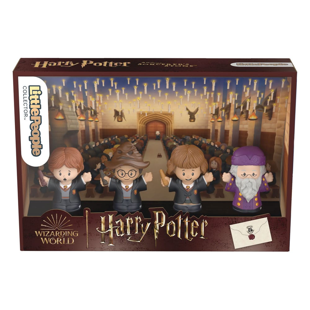 Harry Potter Pack de 4 Minifiguras Fisher-Price Little People Collector Piedra Filosofal 6 cm