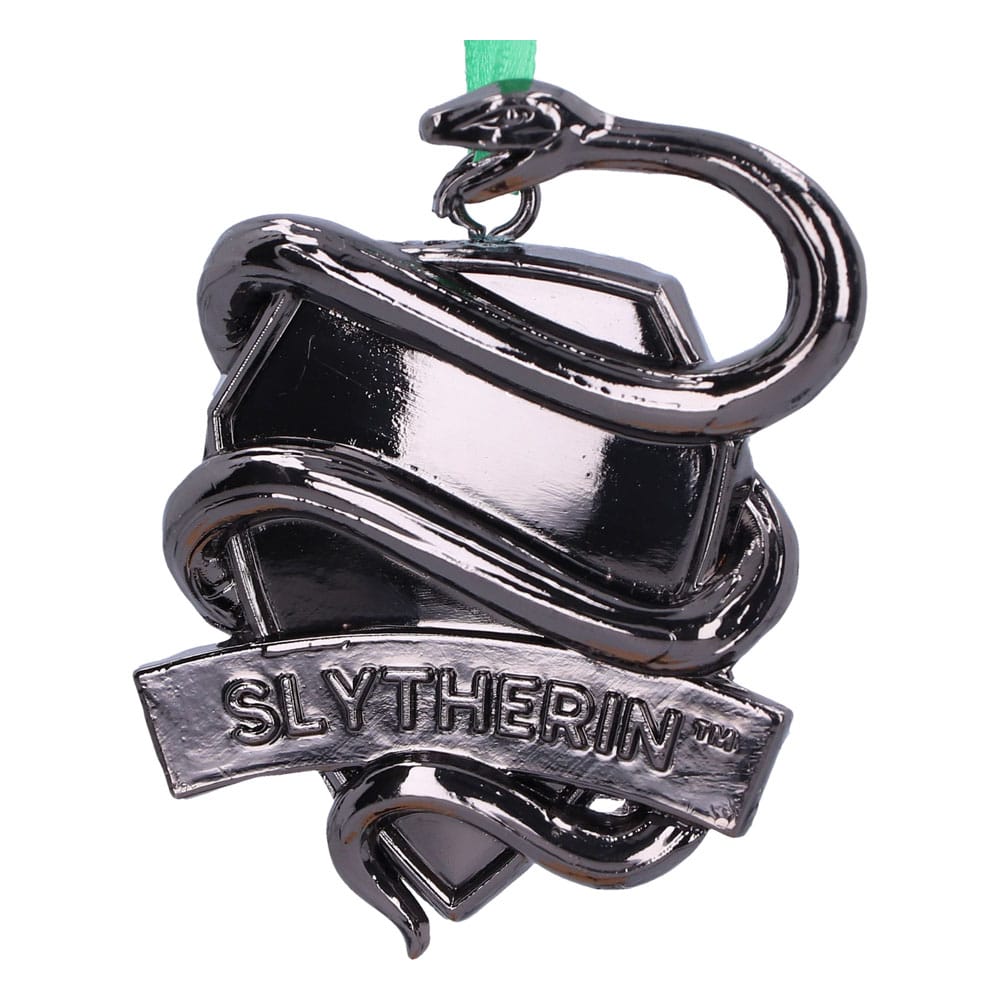 Harry Potter Decoración Árbol de Navidad Slytherin Crest (Silver) 6 cm