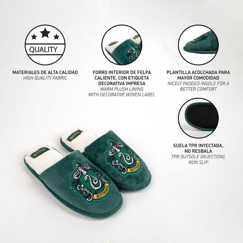 Zapatillas Casa Abierta Harry Potter Slytherin Talla 40-41