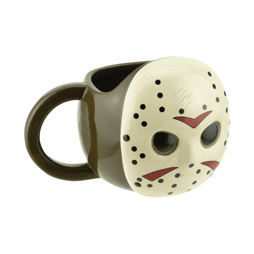 Taza de desayuno Viernes 13 forma Máscara Jason