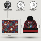 Pack Regalo Gorro Cuello Guantes Escudos Harry Potter