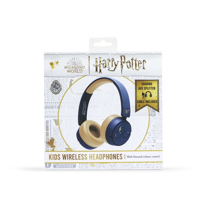 Auriculares Kids BT Gafas y rayo Harry Potter Azul