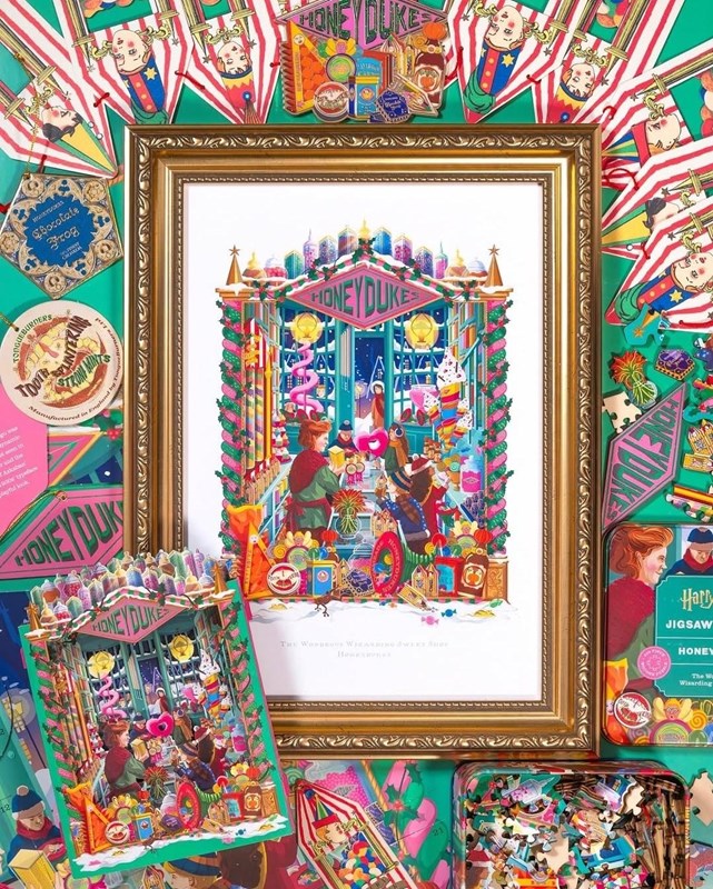 Rompecabezas de madera Honeydukes MinaLima - Harry Potter