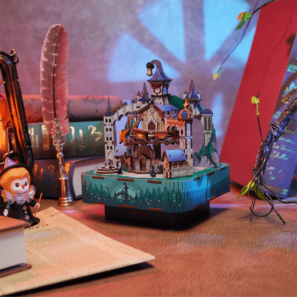 Maqueta Musical Castillo Magico Con Luz