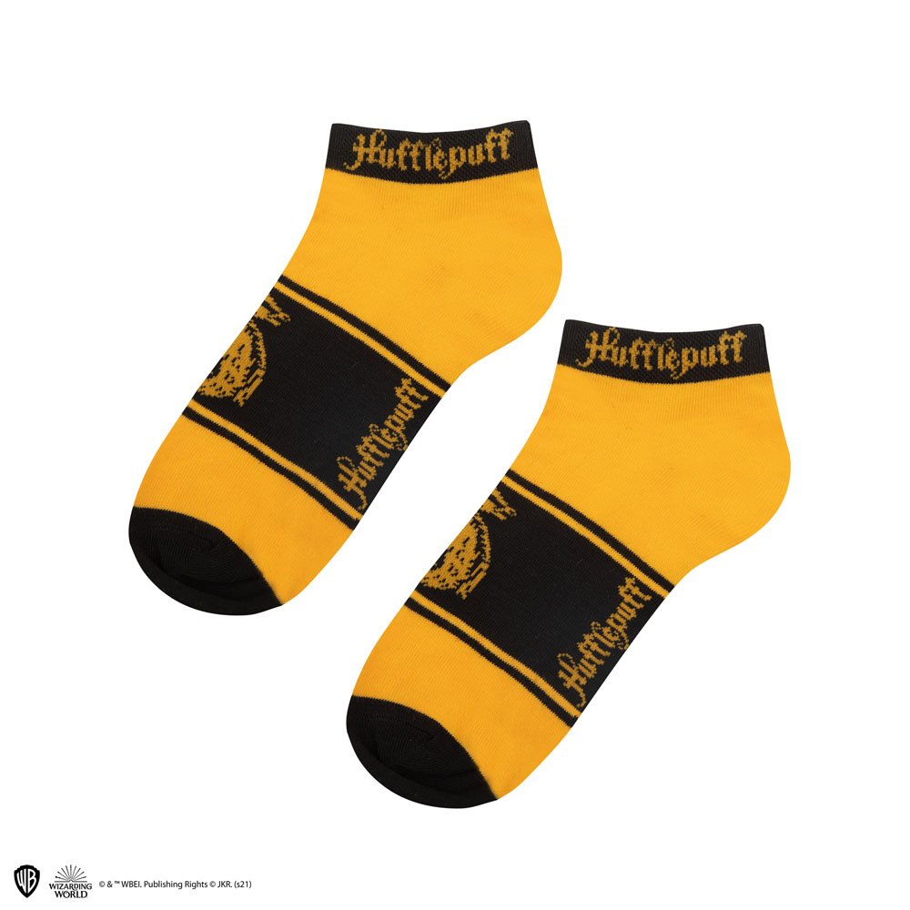 Harry Potter Pack de 3 Pares de calcetines tobilleros Hufflepuff