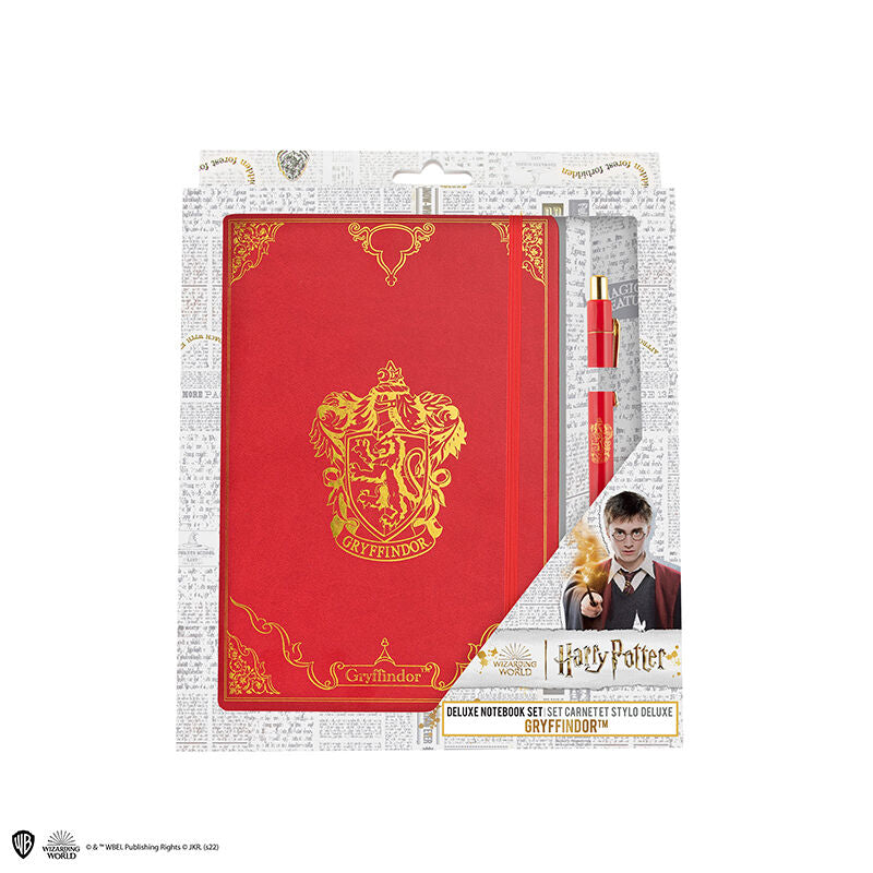 Set Premium Notebook y Bolígrafo Gryffindor