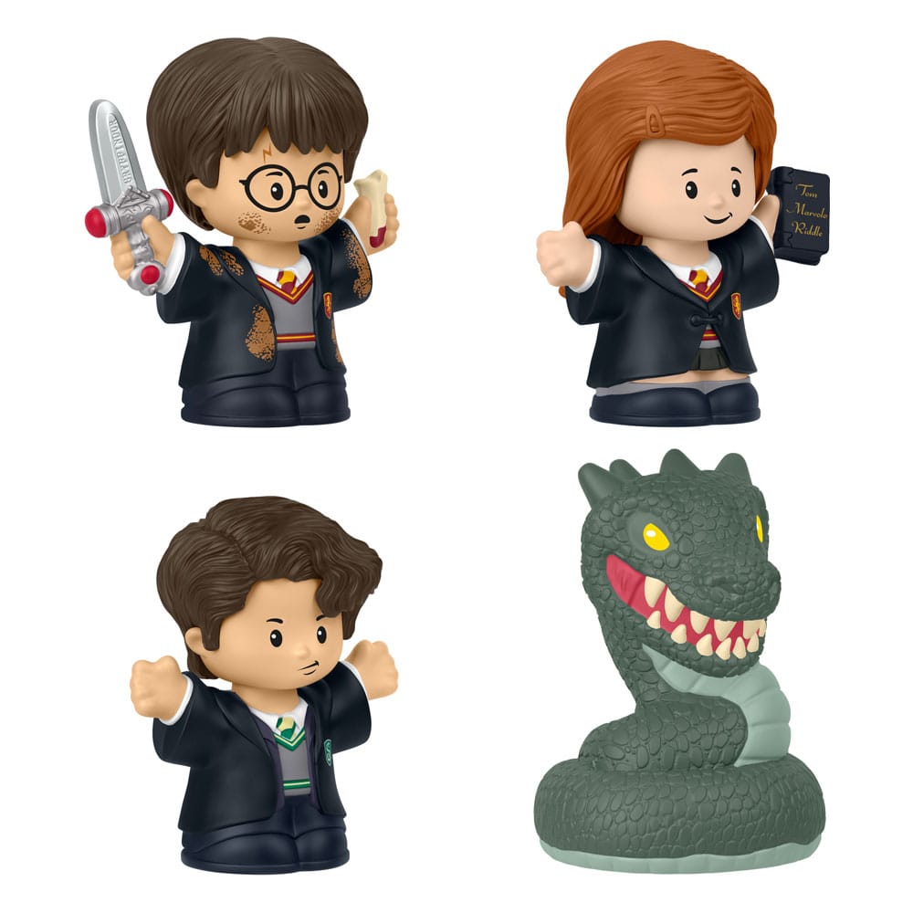 Harry Potter Pack de 4 Minifiguras Fisher-Price Little People Collector Cámara Secreta 6 cm