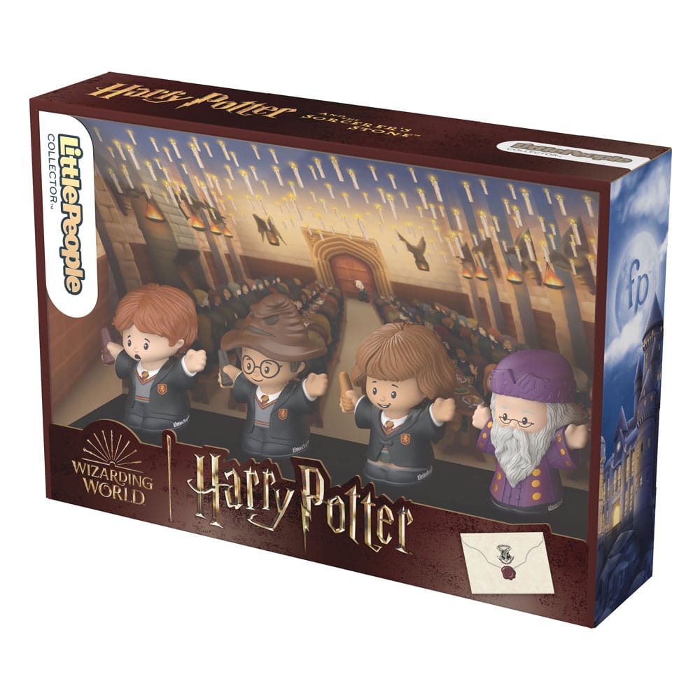 Harry Potter Pack de 4 Minifiguras Fisher-Price Little People Collector Piedra Filosofal 6 cm