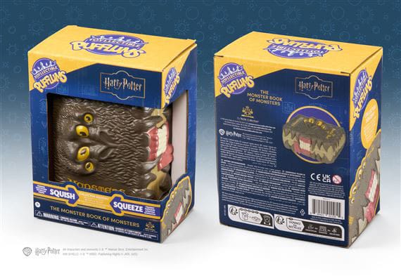 Harry Potter Figura Antiestrés Squishy Pufflums The Monster Book of Monsters 15 cm